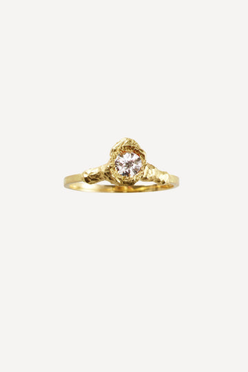 Solitaire Iman 0.35 ct Diamond Gold Ring