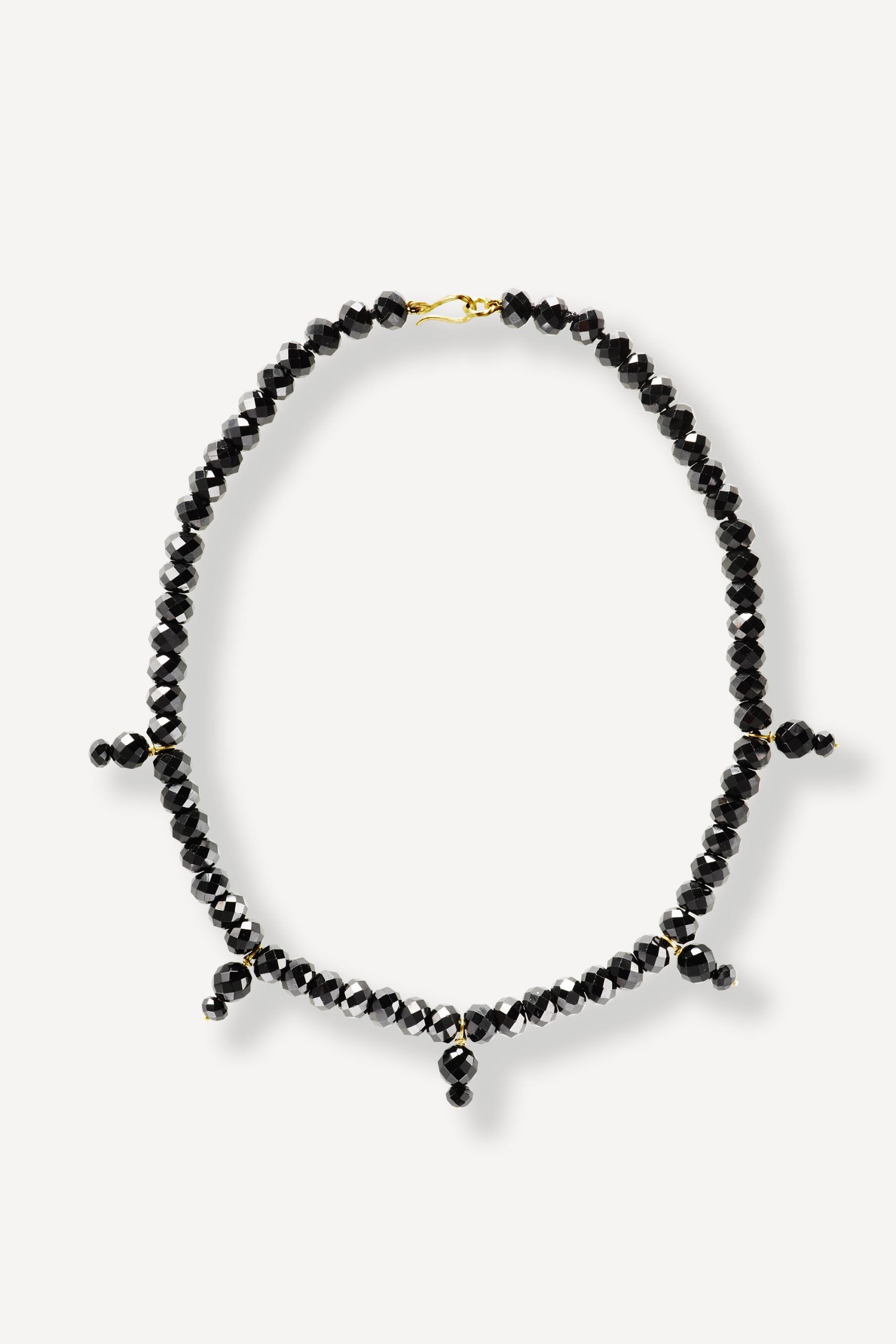 Black Orchid Lolita Onyx Gold Necklace