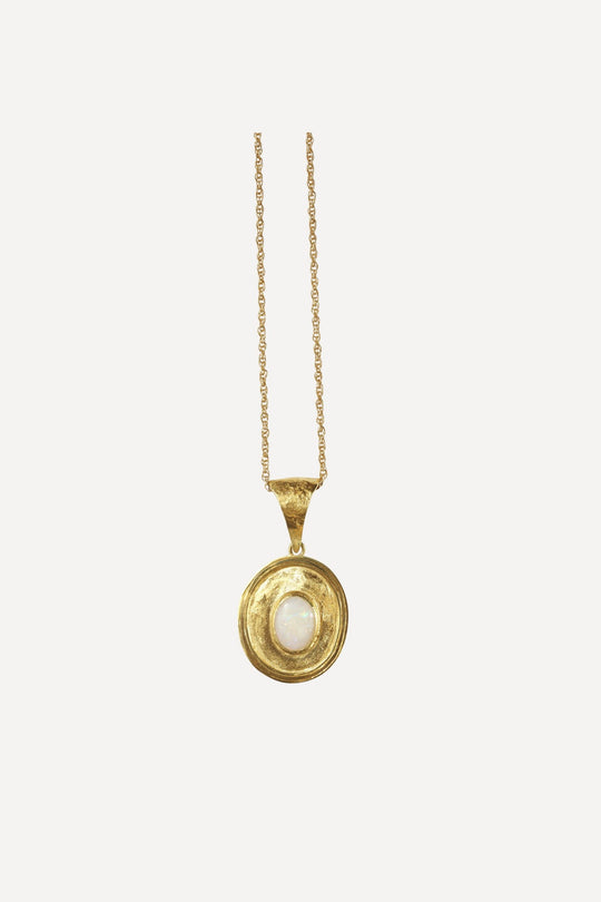 Opal Noir Constanza Small Gold Chain Necklace