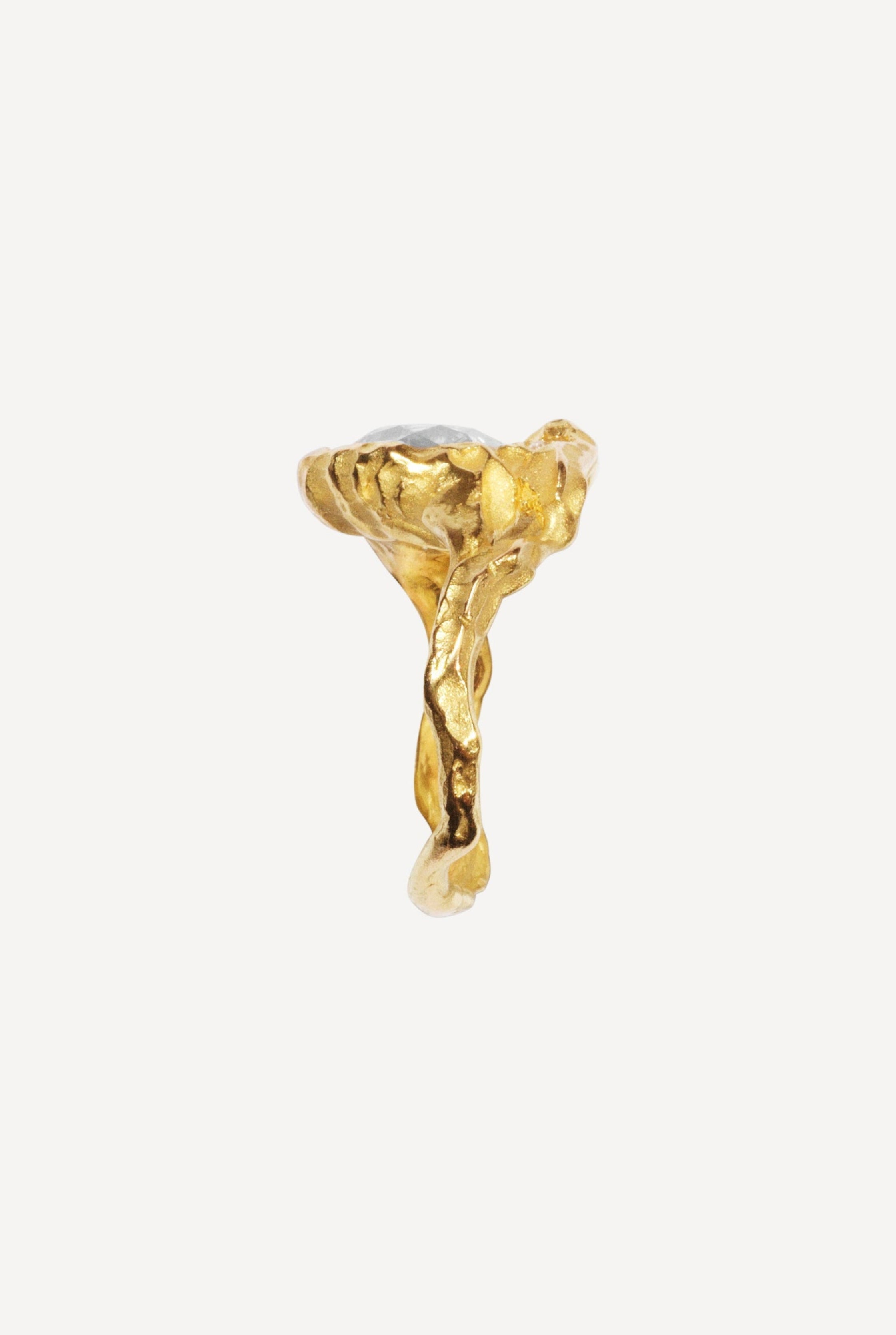 The Sun Big Diamond Gold Ring