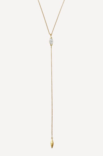 Élise Marquise 0.35 ct Drop Diamond Gold Necklace by Orit Elhanati