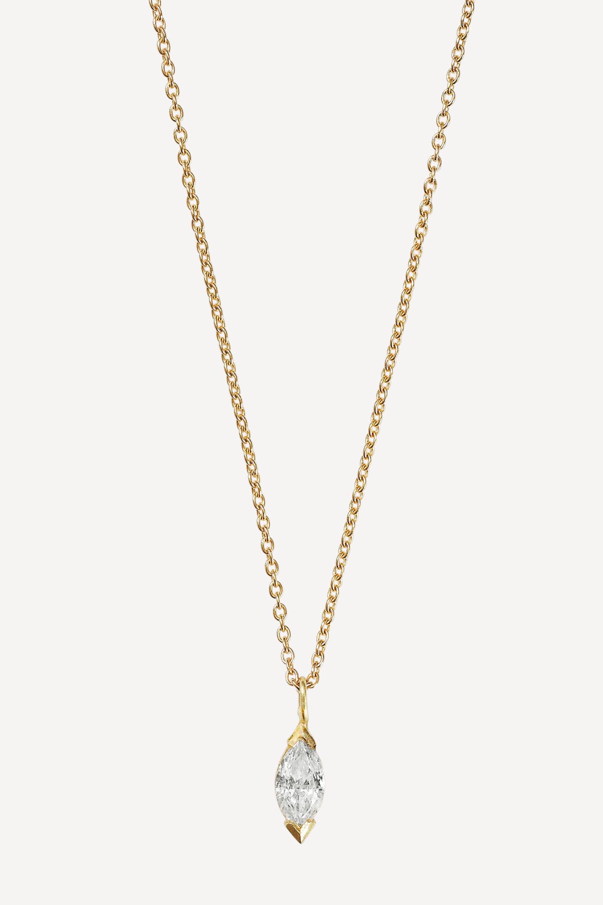 Élise Marquise Classic 0.20 ct Diamond Gold Necklace by Orit Elhanati