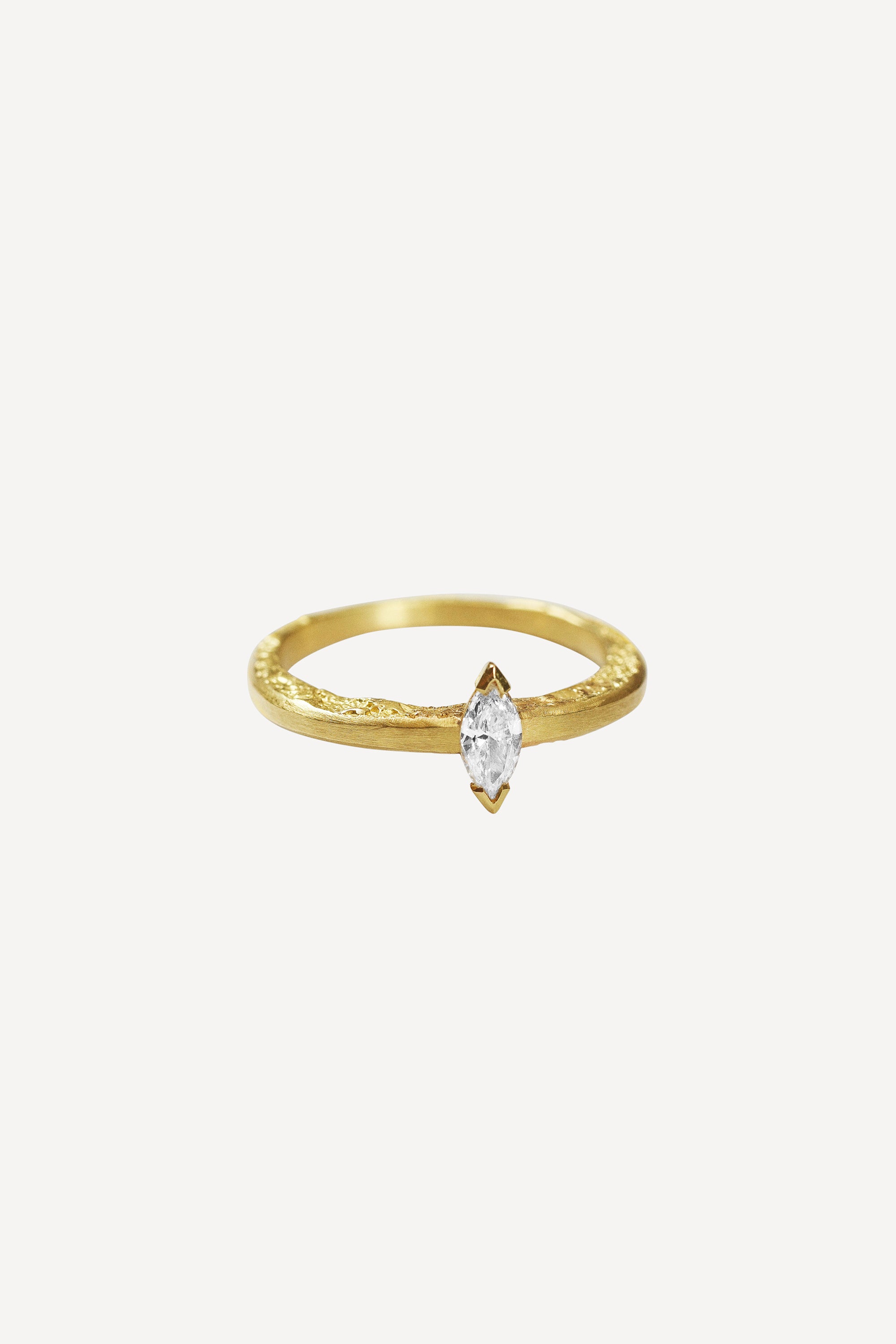 Élise Marquise Moon 0.20 ct Diamond Gold Ring by Orit Elhanati