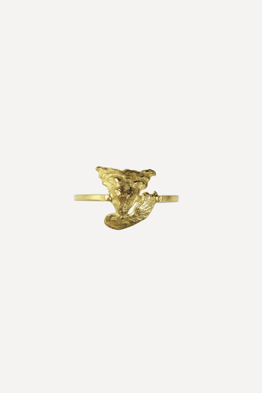 Star Sign Poetry Aries Petite Gold Ring