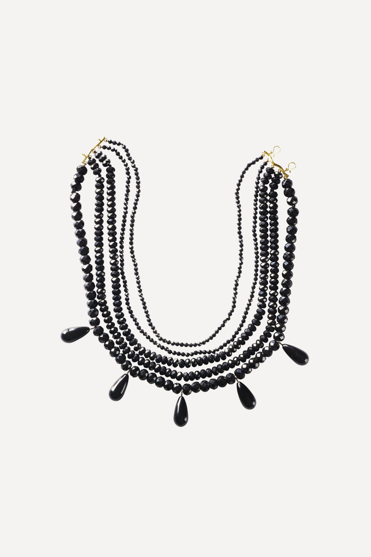 Black Orchid Antonia Gold Choker - Front View | Elhanati 