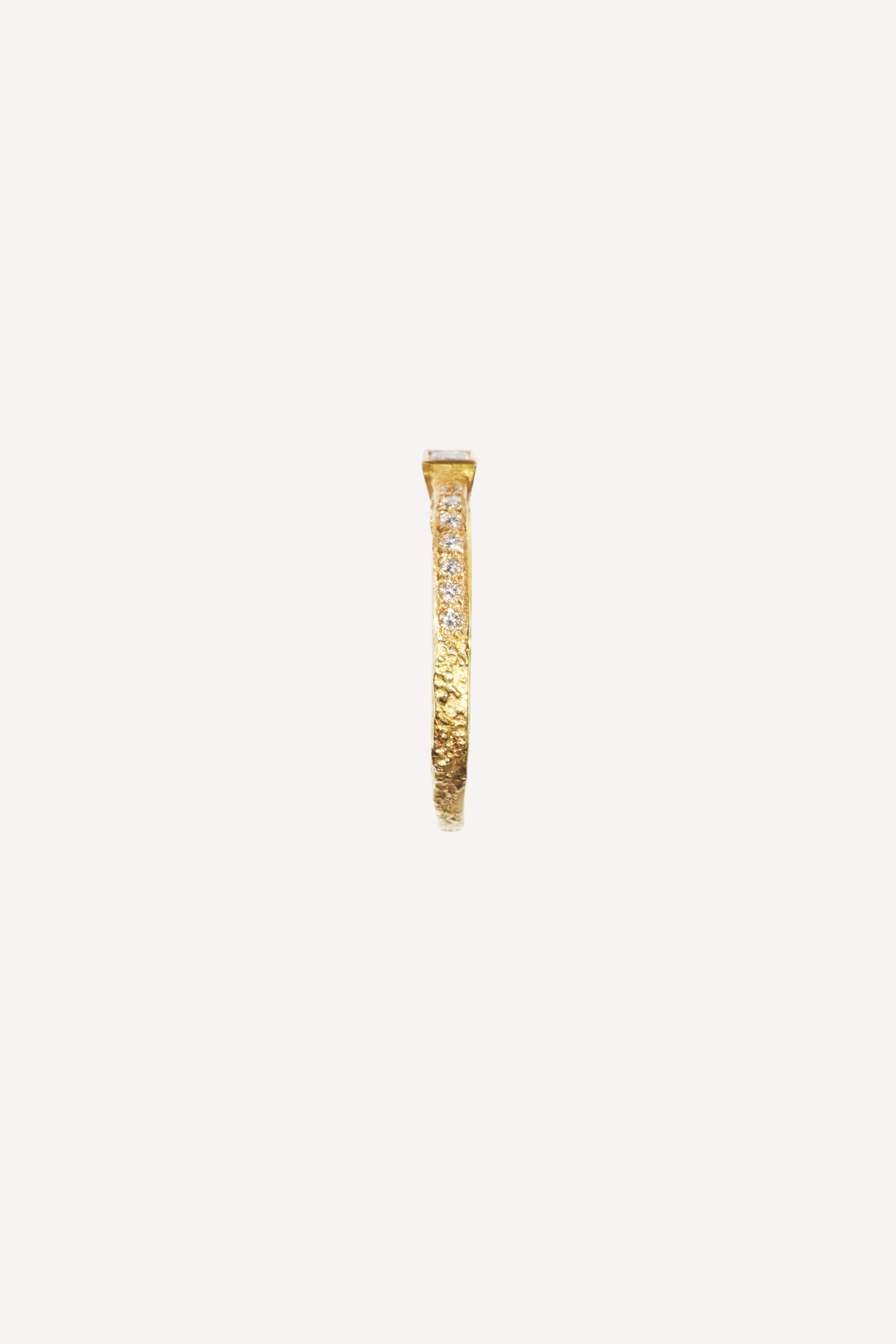 Deco Diamond Moon Lux 0.17 ct Gold Ring