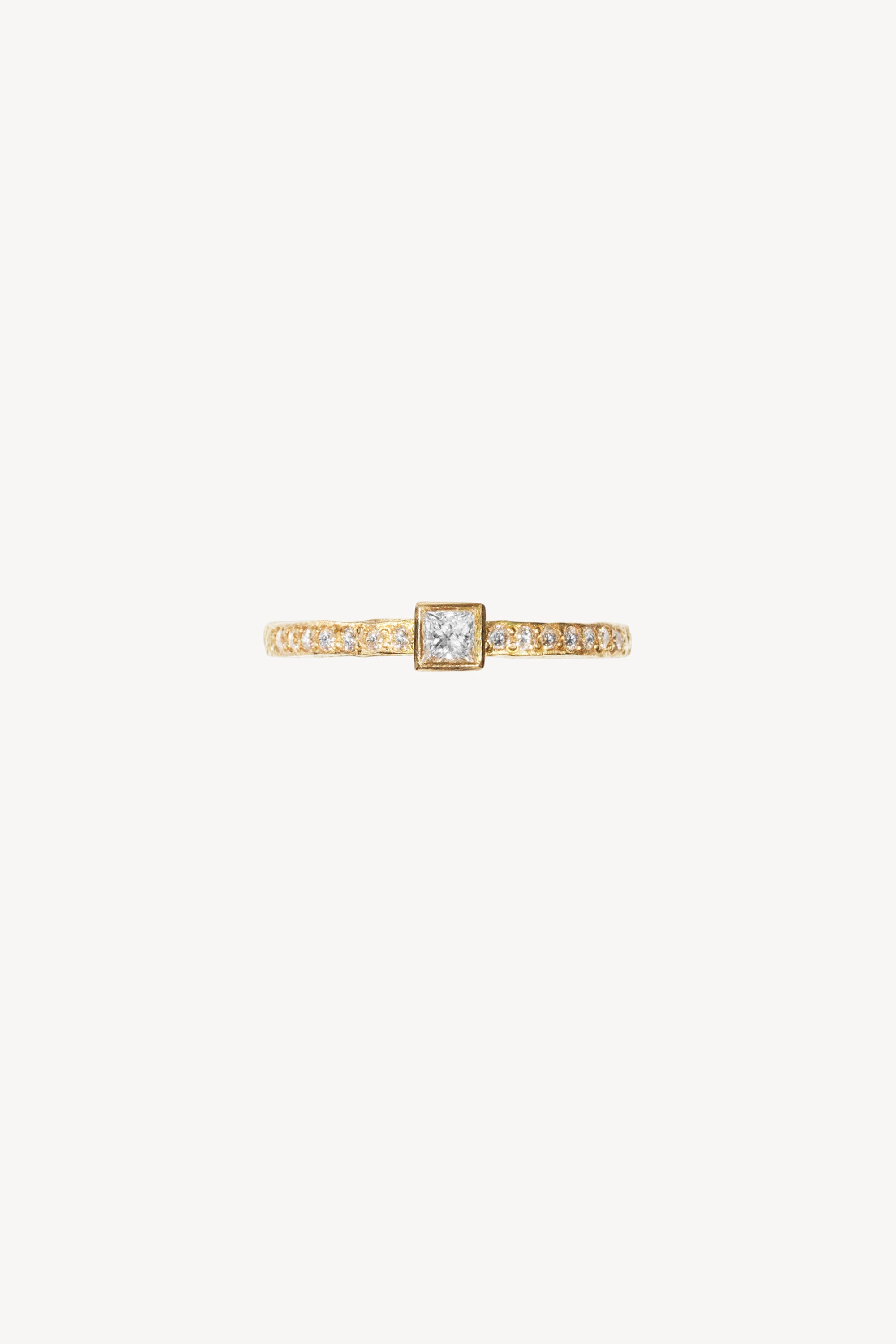 Deco Diamond Moon Lux 0.27 ct Gold Ring