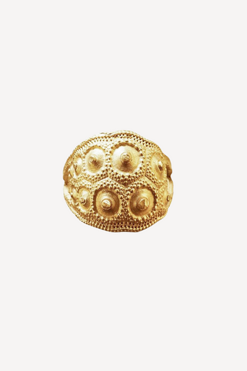 Drawn Medium Gold Ring Man