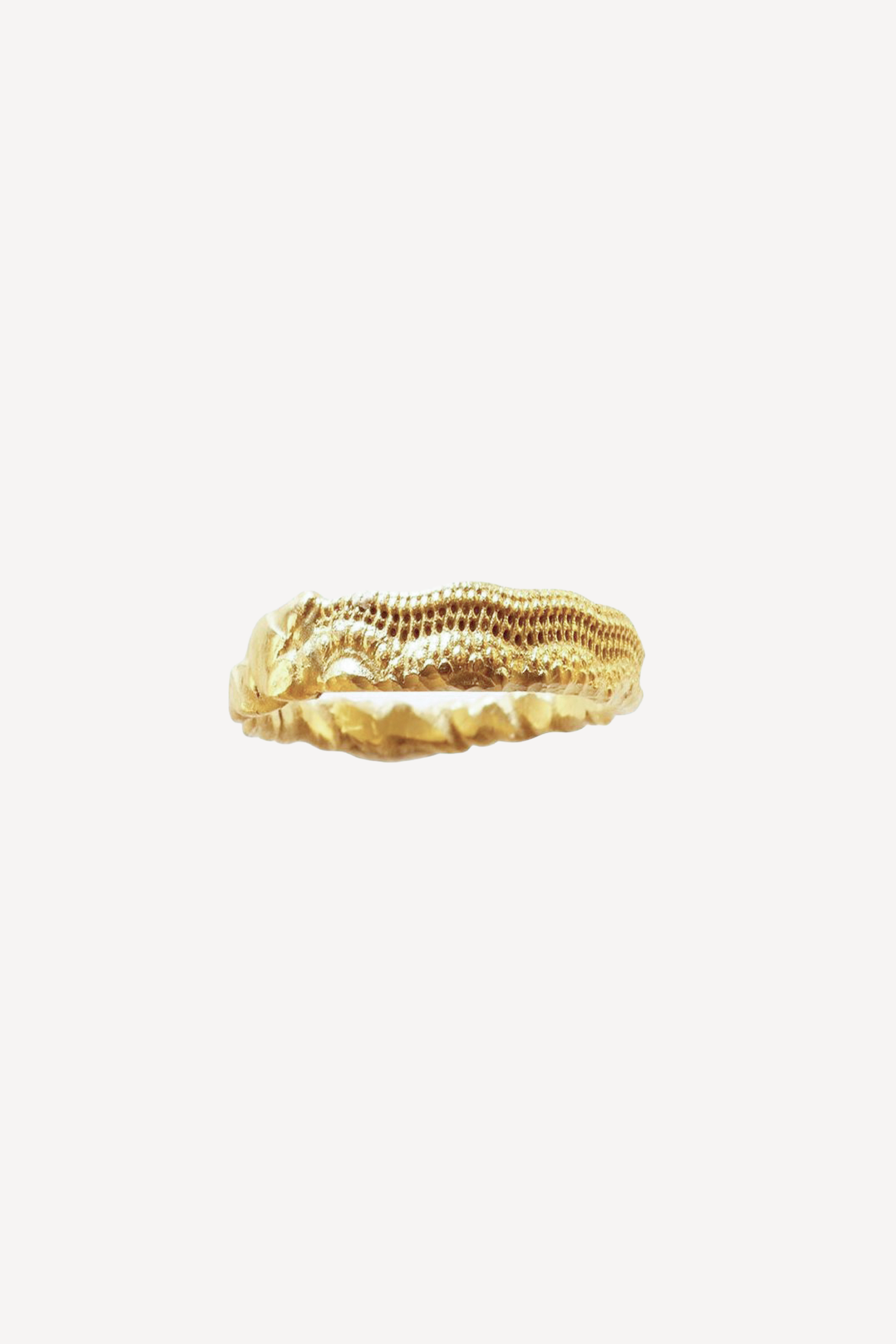 Drawn Small Gold Ring