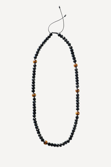 Man Boho Big Brown Coral Necklace