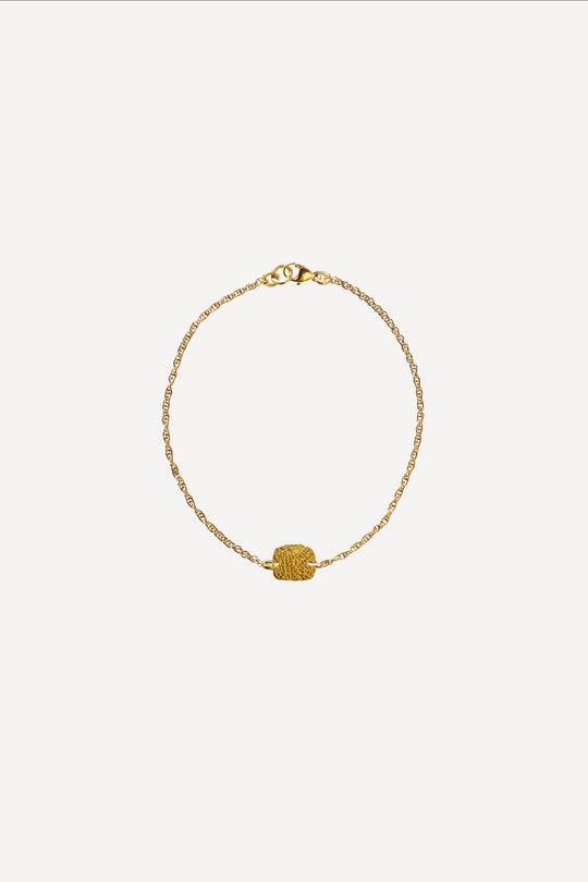 Roxy Mezuzah Feather One Gold Bracelet