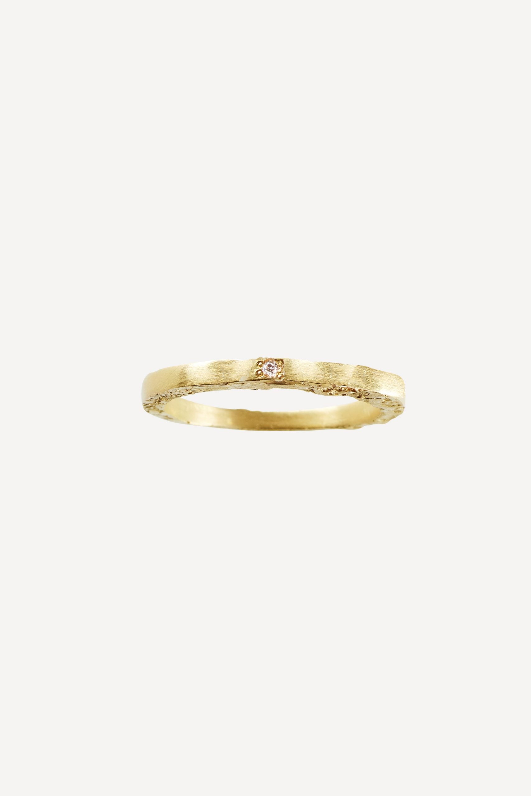 Paloma Moon One 0.01 ct Diamond Gold Ring