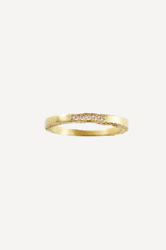 Paloma Moon Five 0.05 ct Diamond Gold Ring