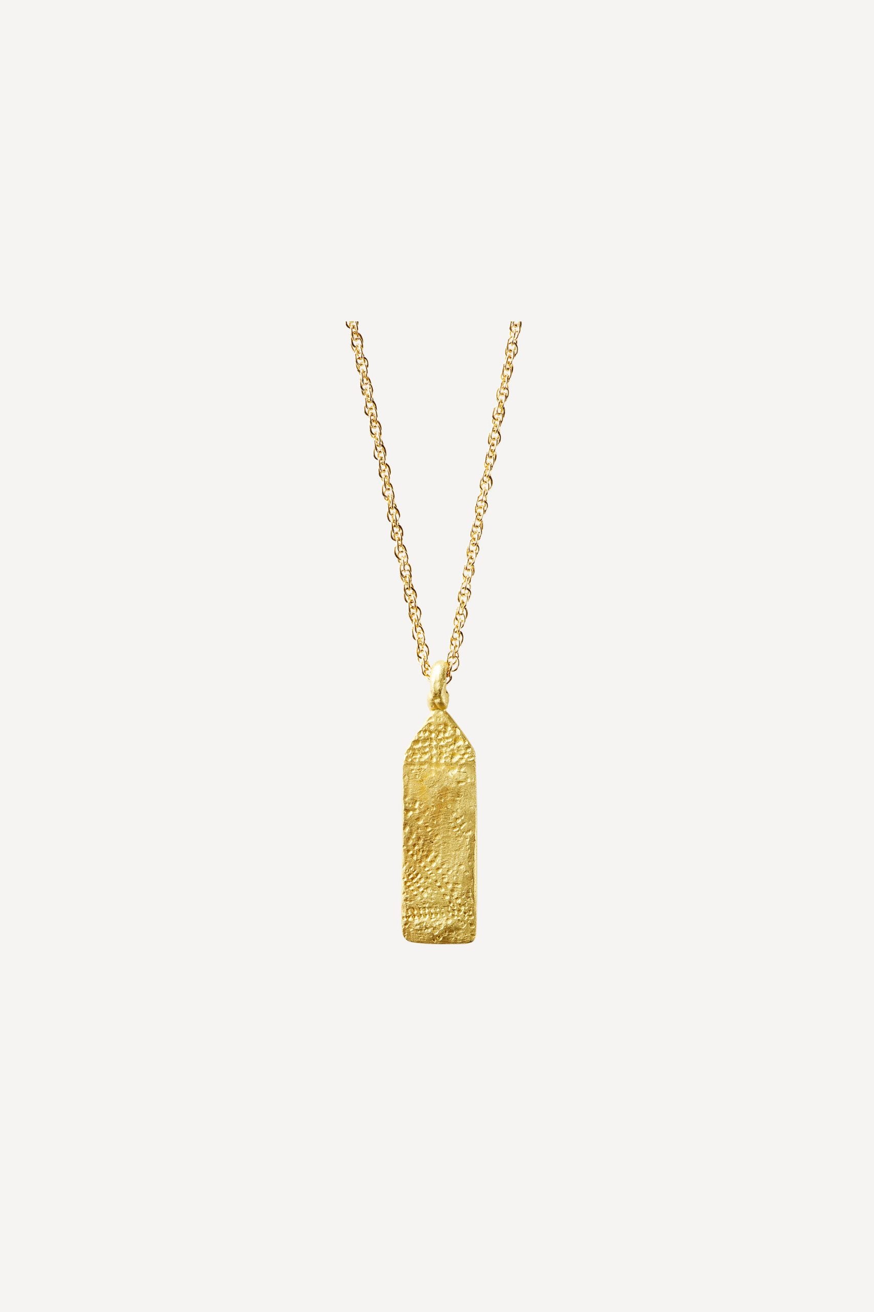 Paloma Maison Tag Medium Gold Necklace