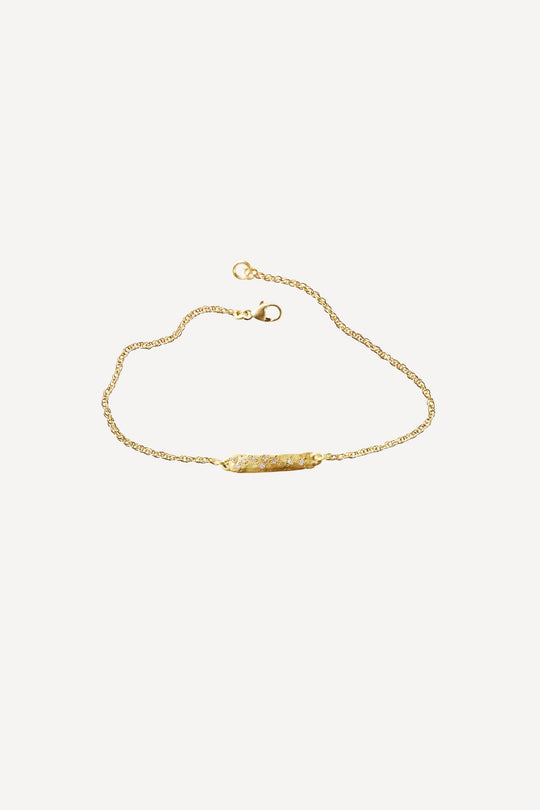Paloma Small 0.045 ct Diamond Gold Bracelet