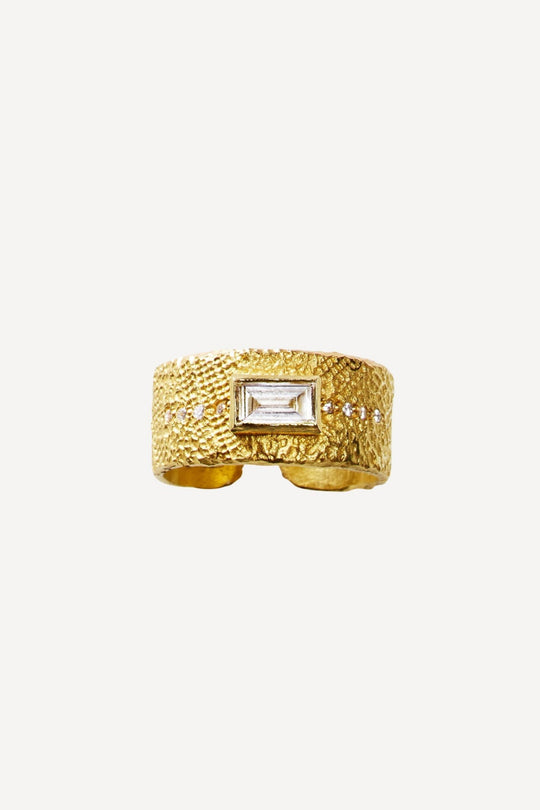 Roxy Baguette 0.68 ct Diamond Gold Ring