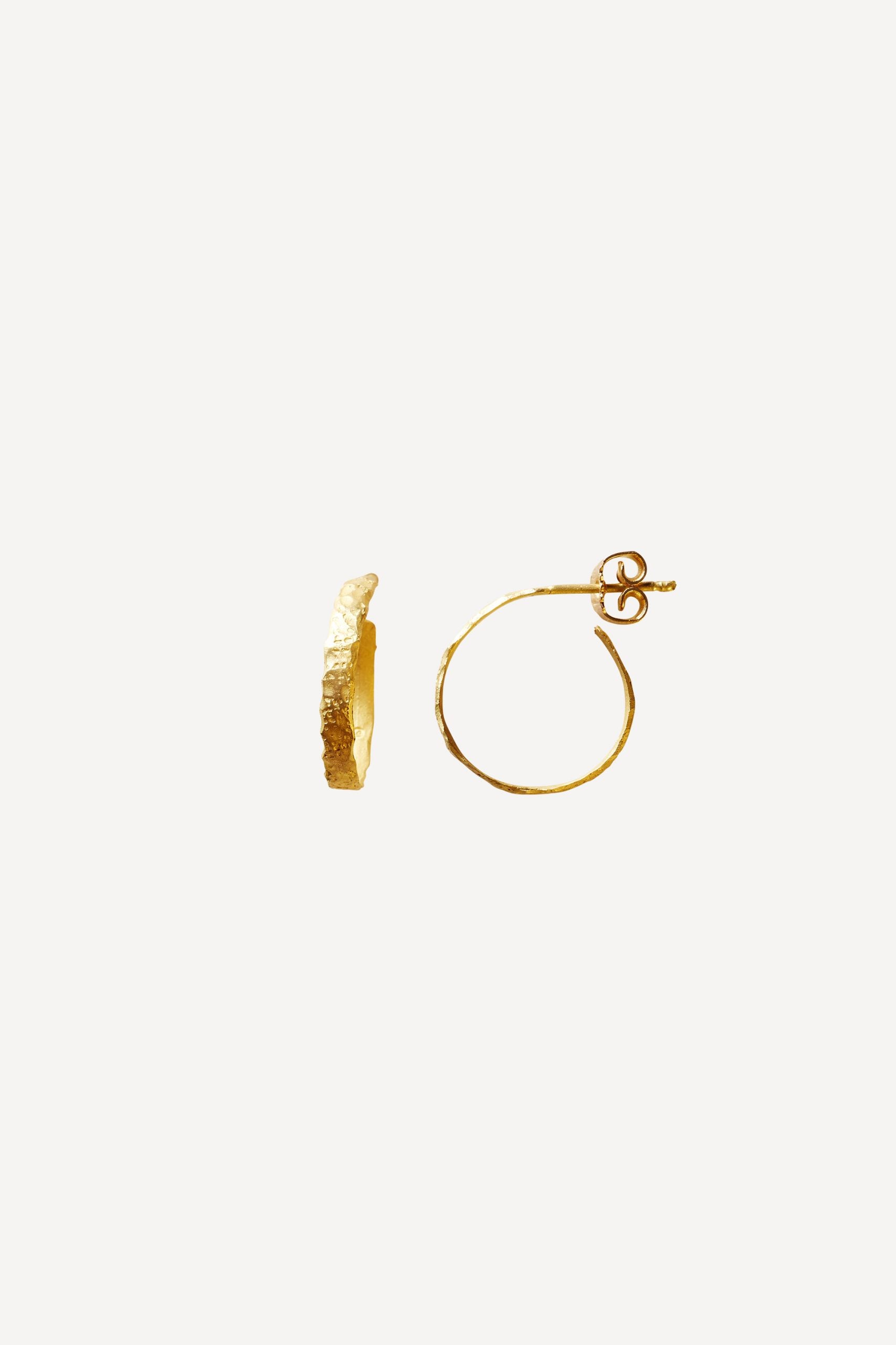 Roxy Hoop Big Gold Earrings [Pair]