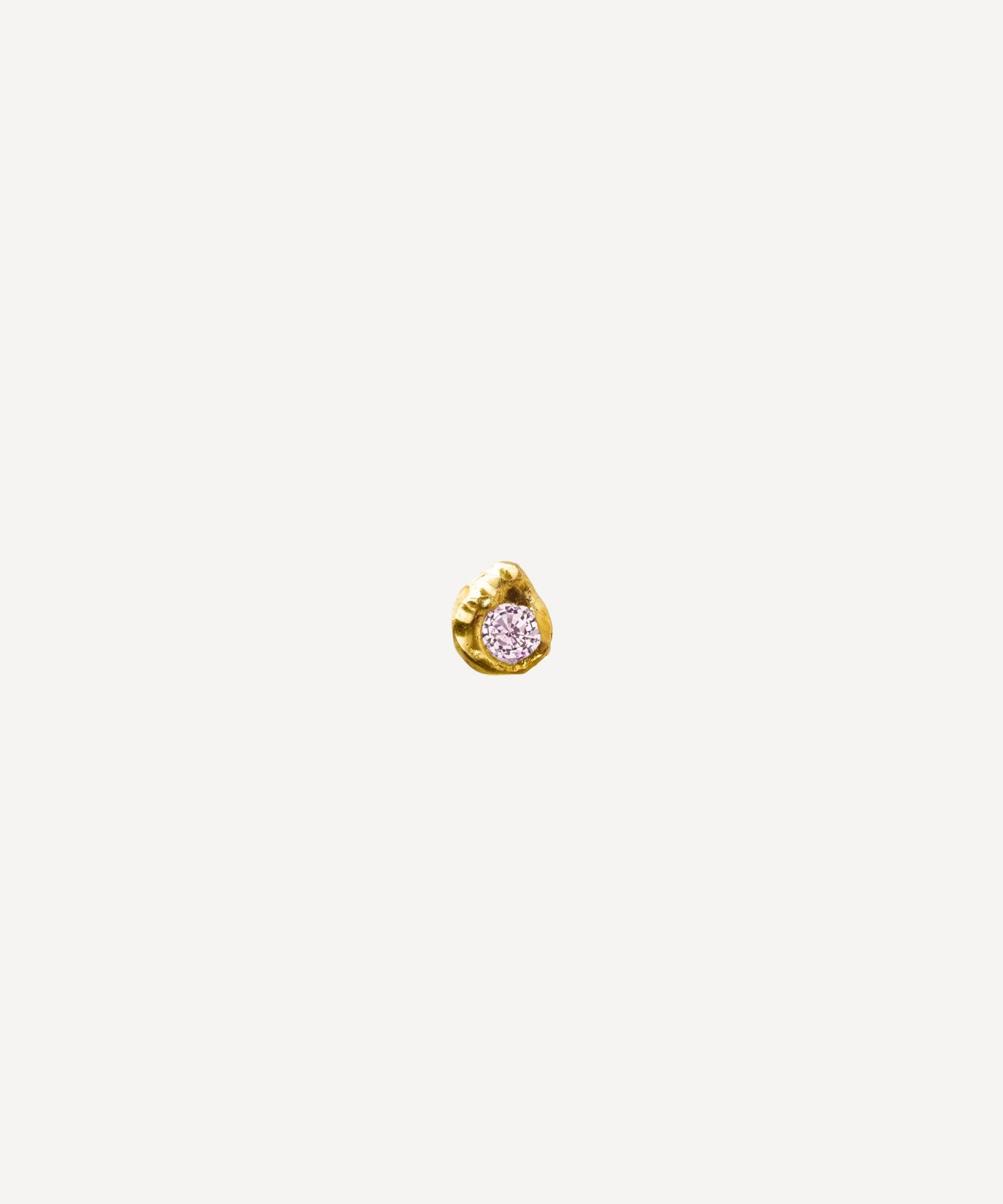 Solitaire Palmira 0.10 Sapphire Gold Earring [Single]