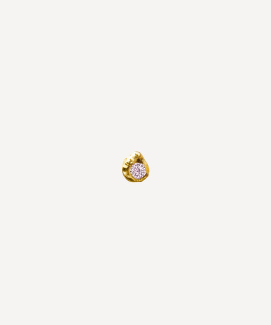 Solitaire Palmira 0.10 Sapphire Gold Earring [Single]