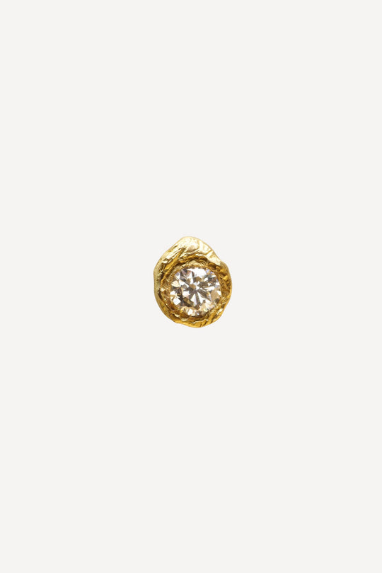 Solitaire Iman 0.50 ct Diamond Gold Earring [Single]