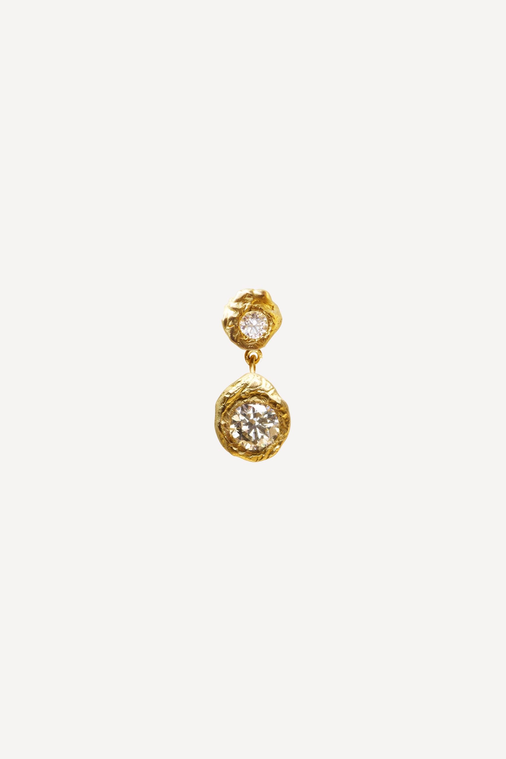 Solitaire Dalila 0.30 ct Diamond Gold Earring [Single]