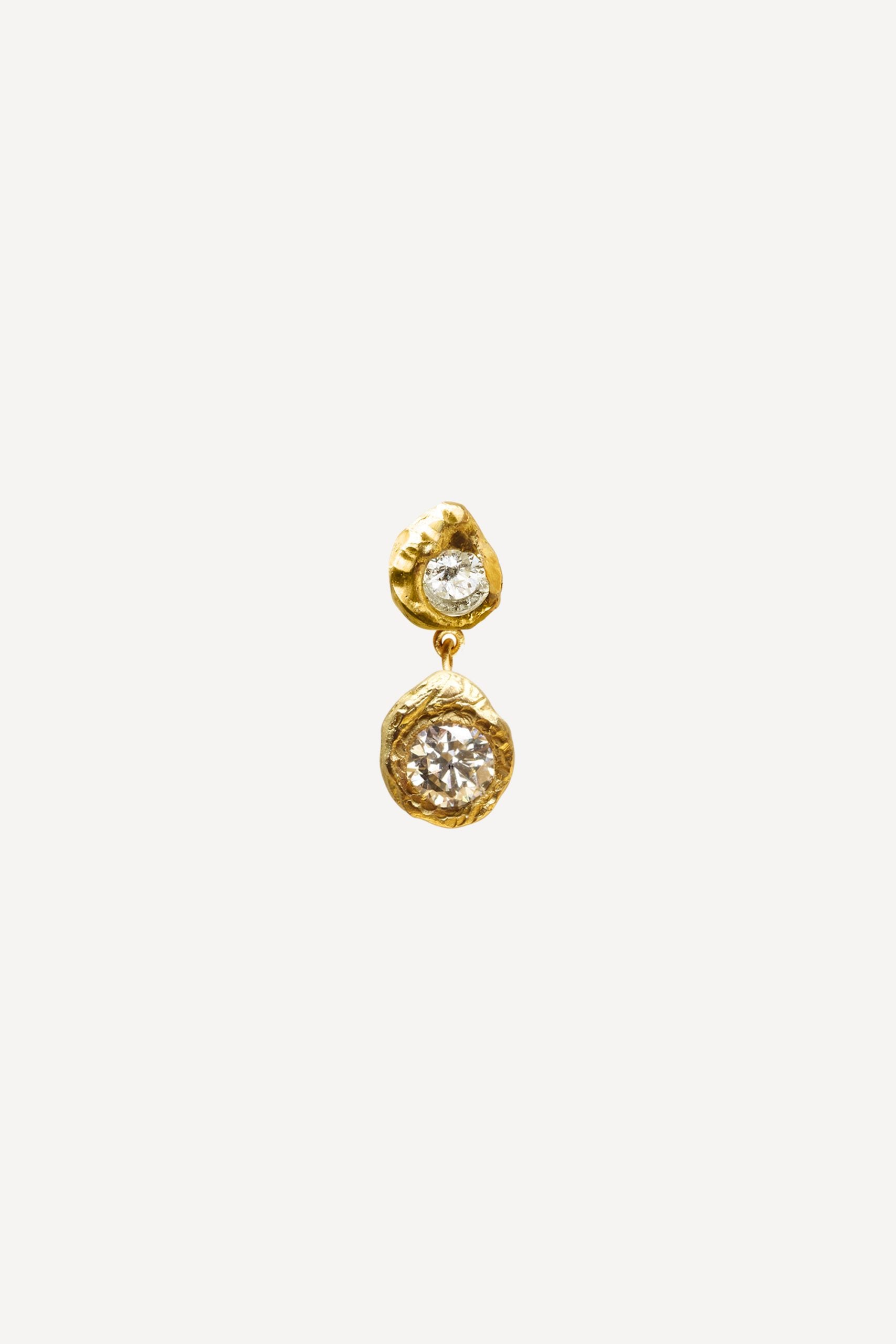 Solitaire Dalila 0.30 ct Diamond Gold Earring [Single]