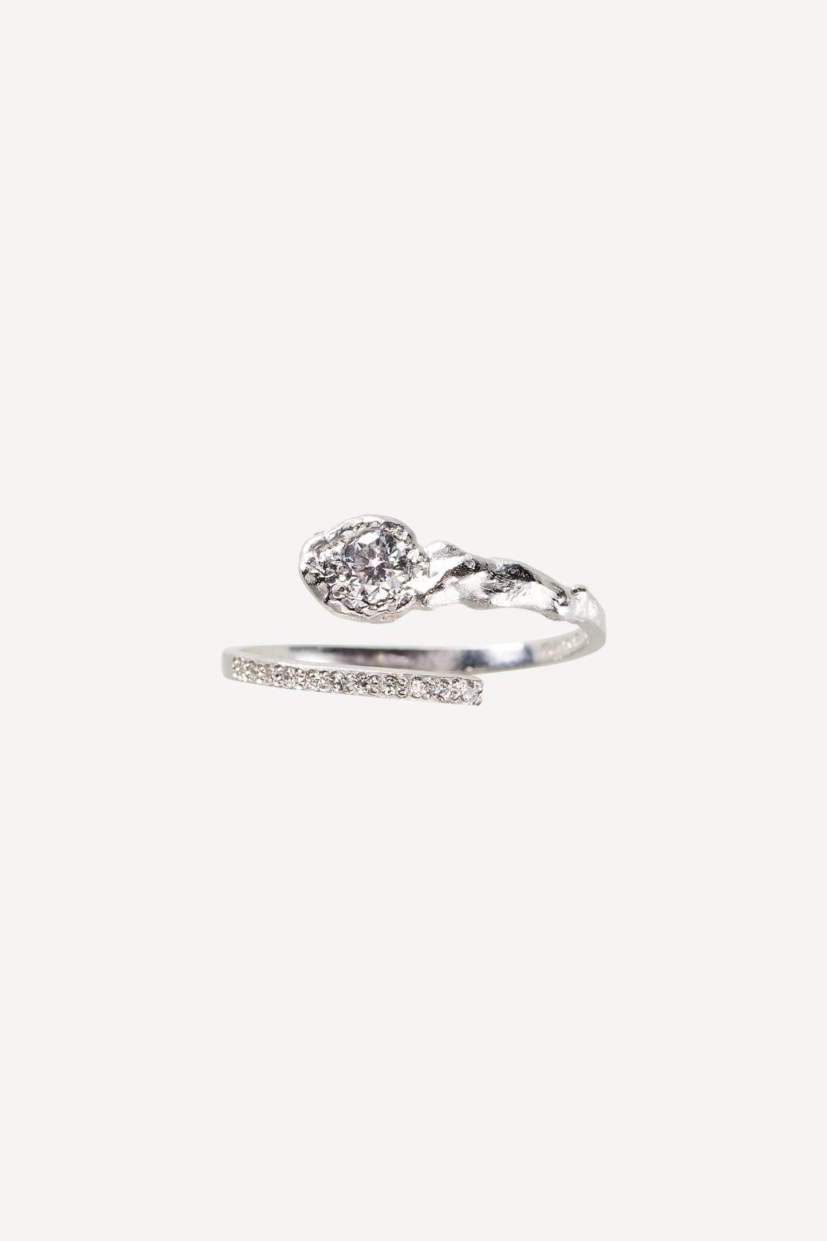 Solitaire Iman Lux 0.25 ct Diamond White Gold Ring