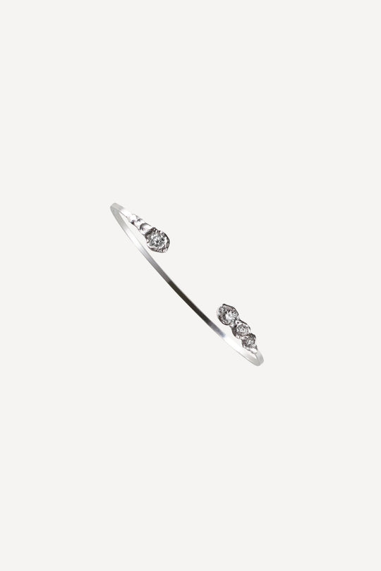 Solitaire No7 0.70 ct Diamond White Gold Bracelet