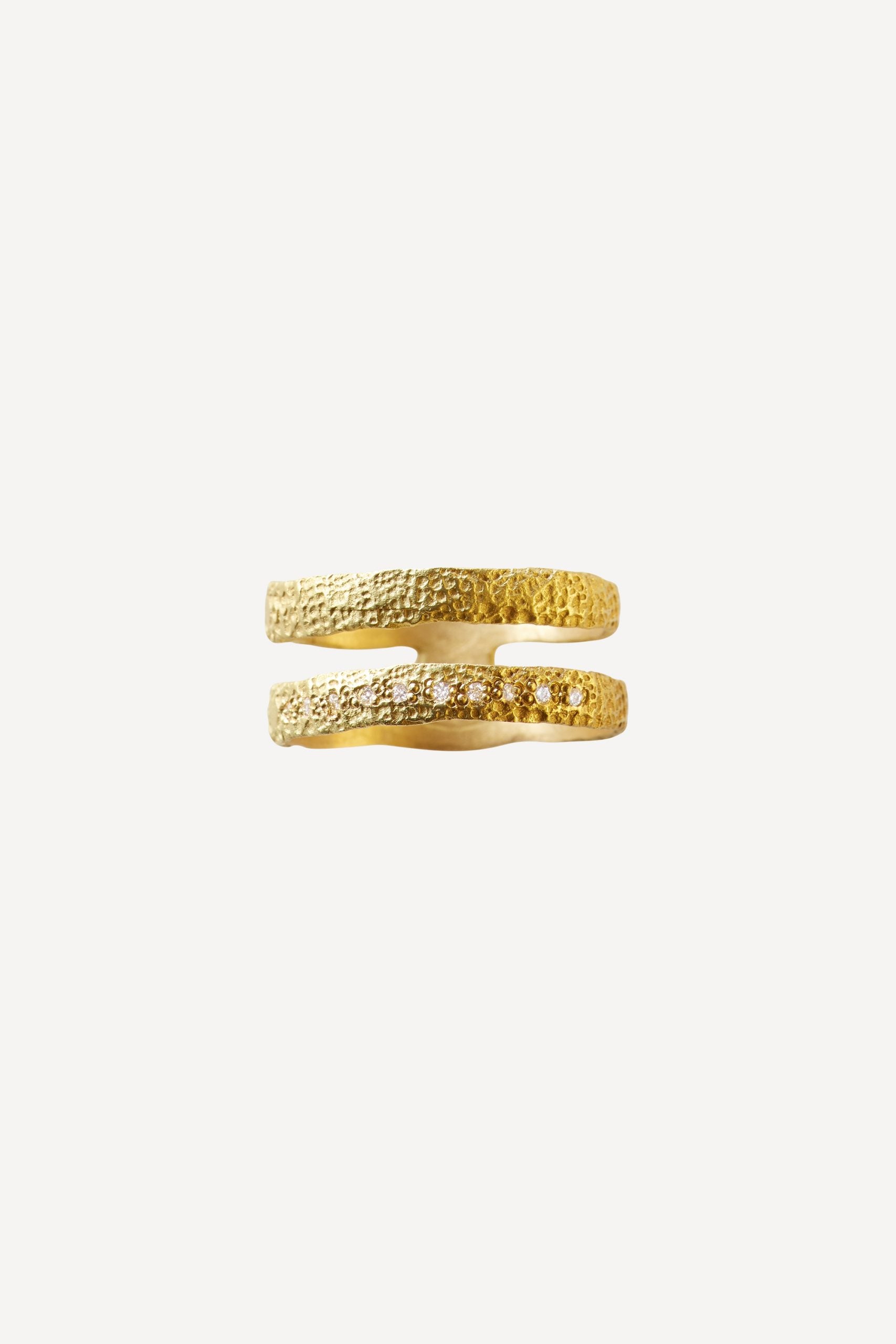 Roxy Graphic Finest Nude Lux One 0.10 ct Diamond Gold Ring
