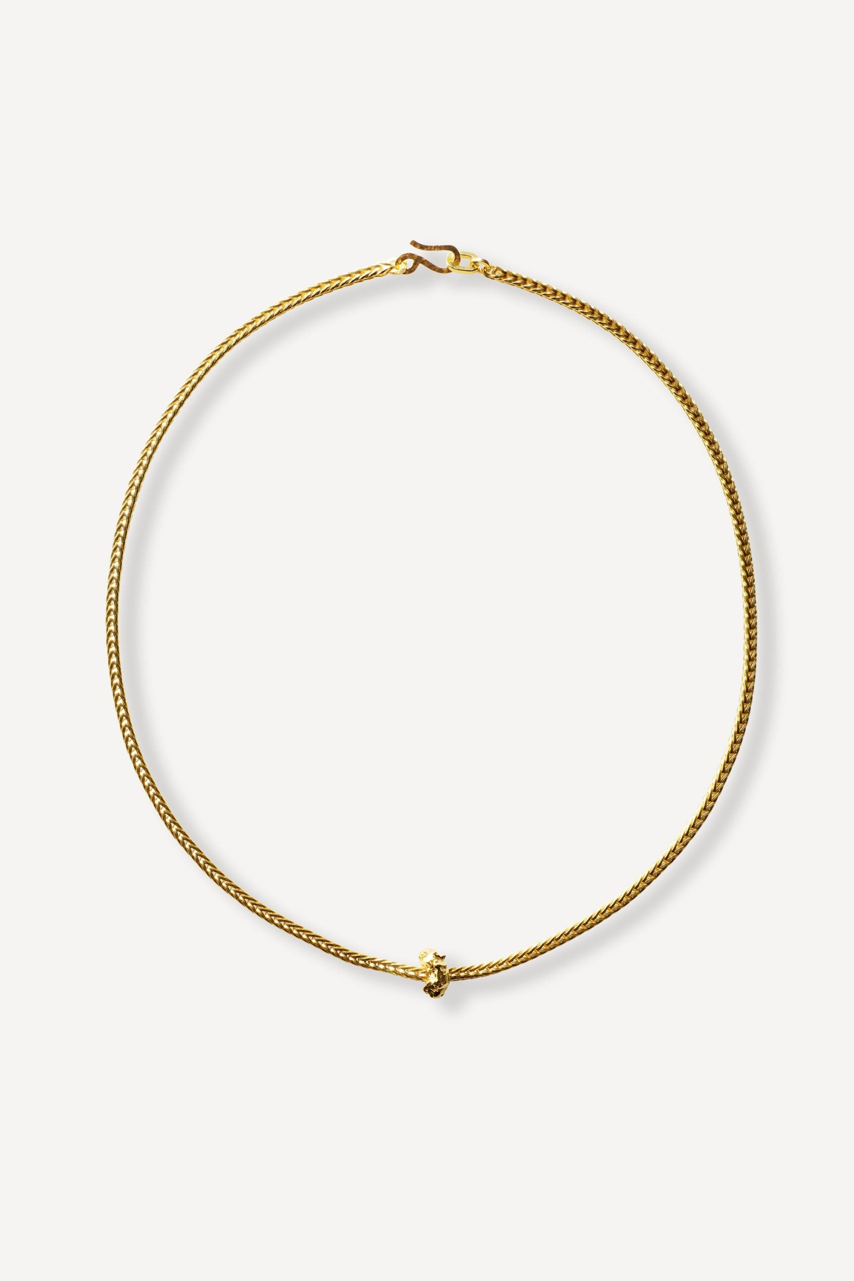 Man Rock Chain Gold Necklace