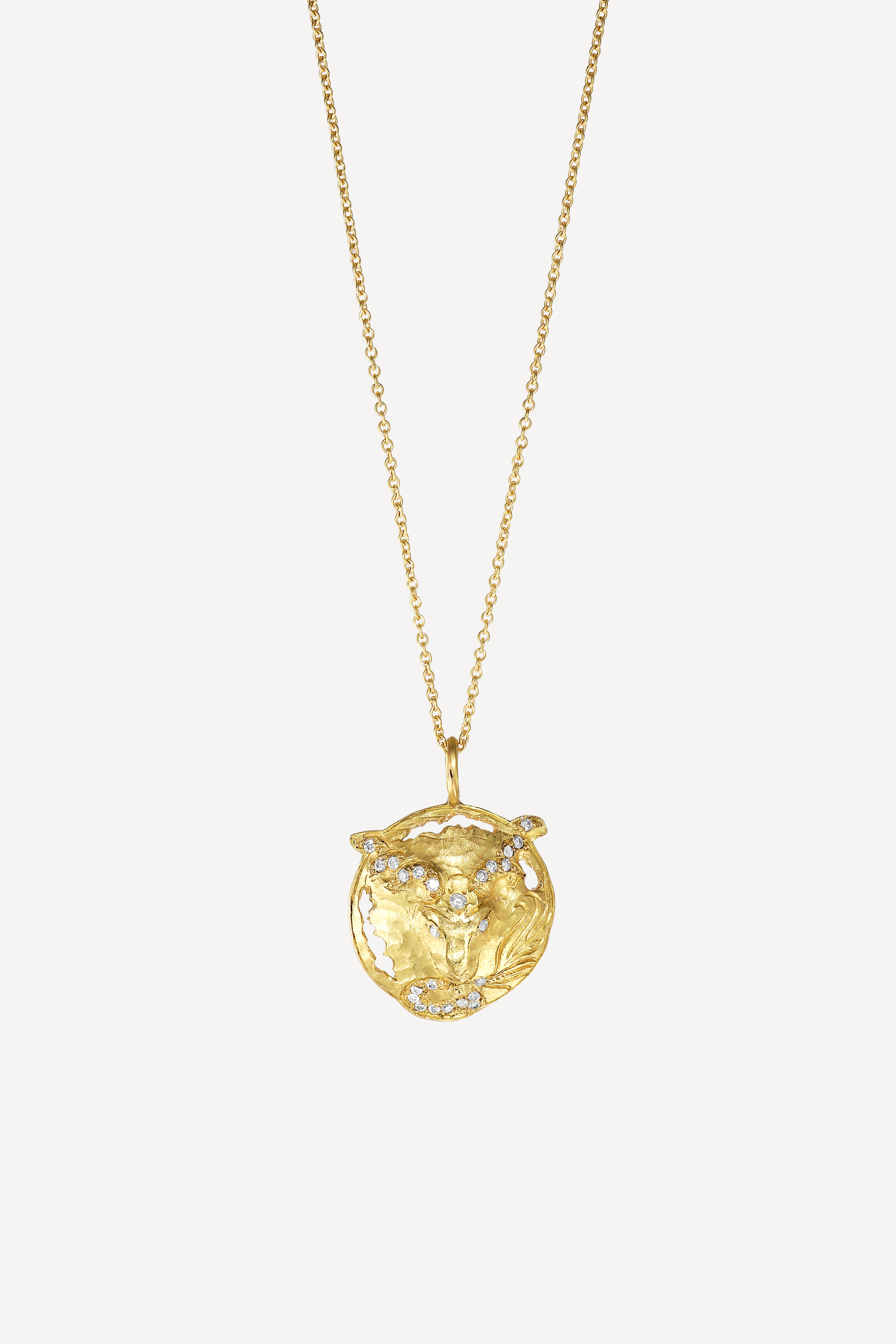 Star Sign Poetry Capricorn Lux Diamond Gold Necklace