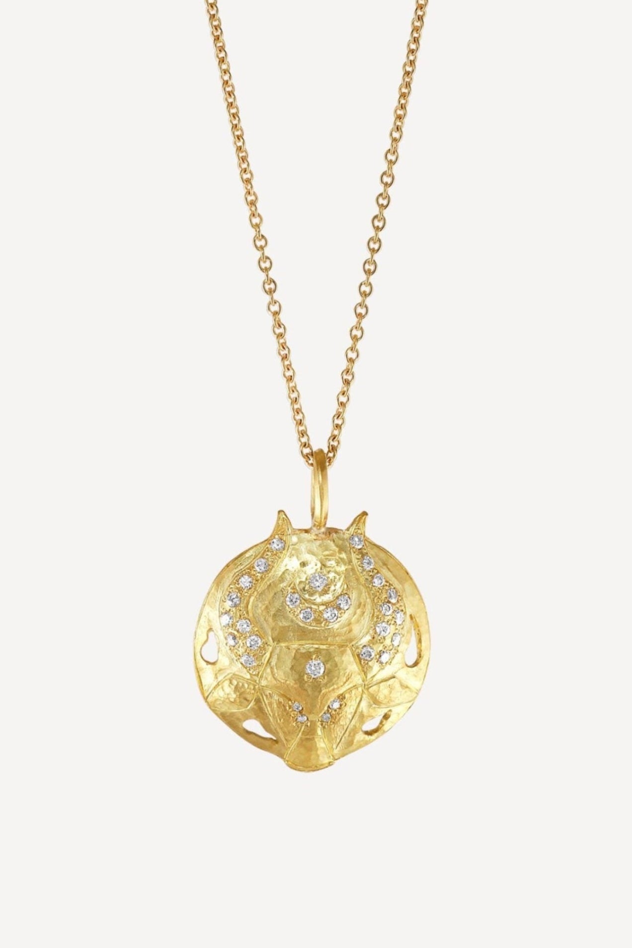 Star Sign Poetry Taurus Lux Diamond Gold Necklace