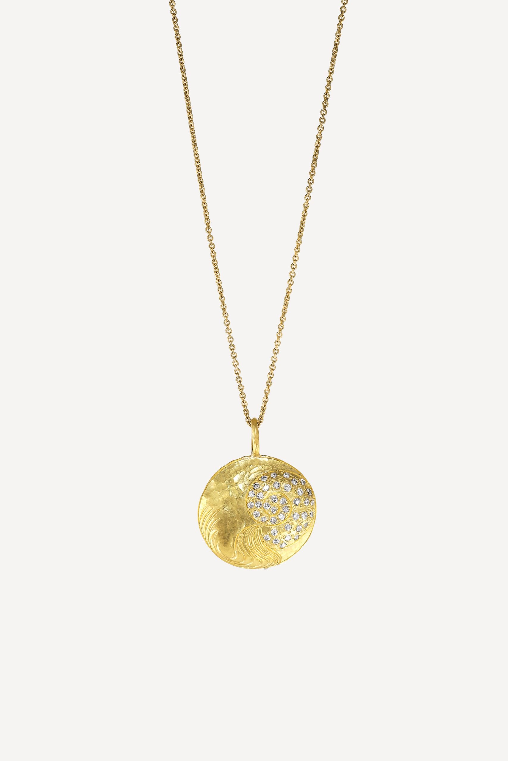 Star Sign Poetry Aquarius Lux Diamond Gold Necklace