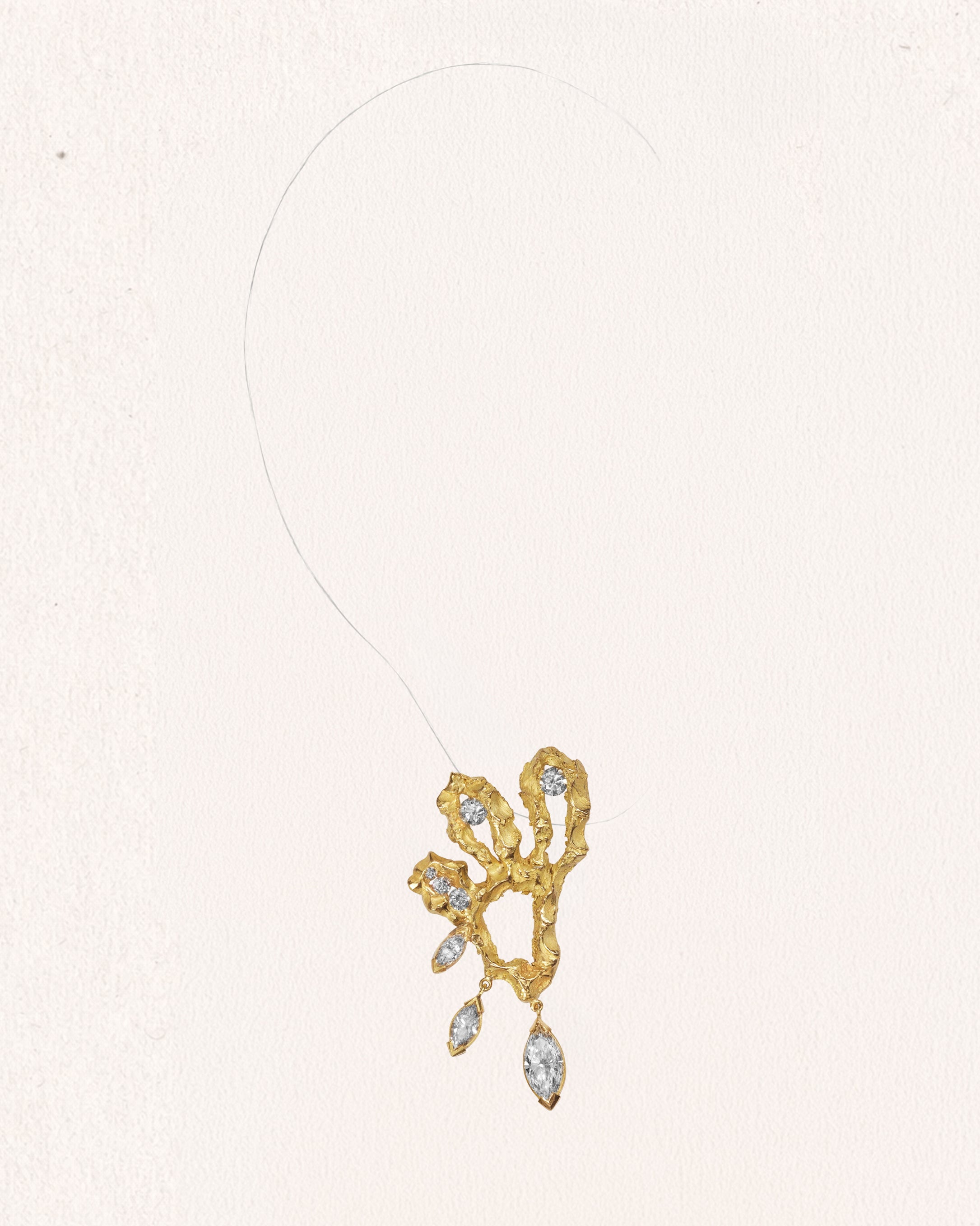 Eden's Élise Diamond Gold Earrings [Pair]