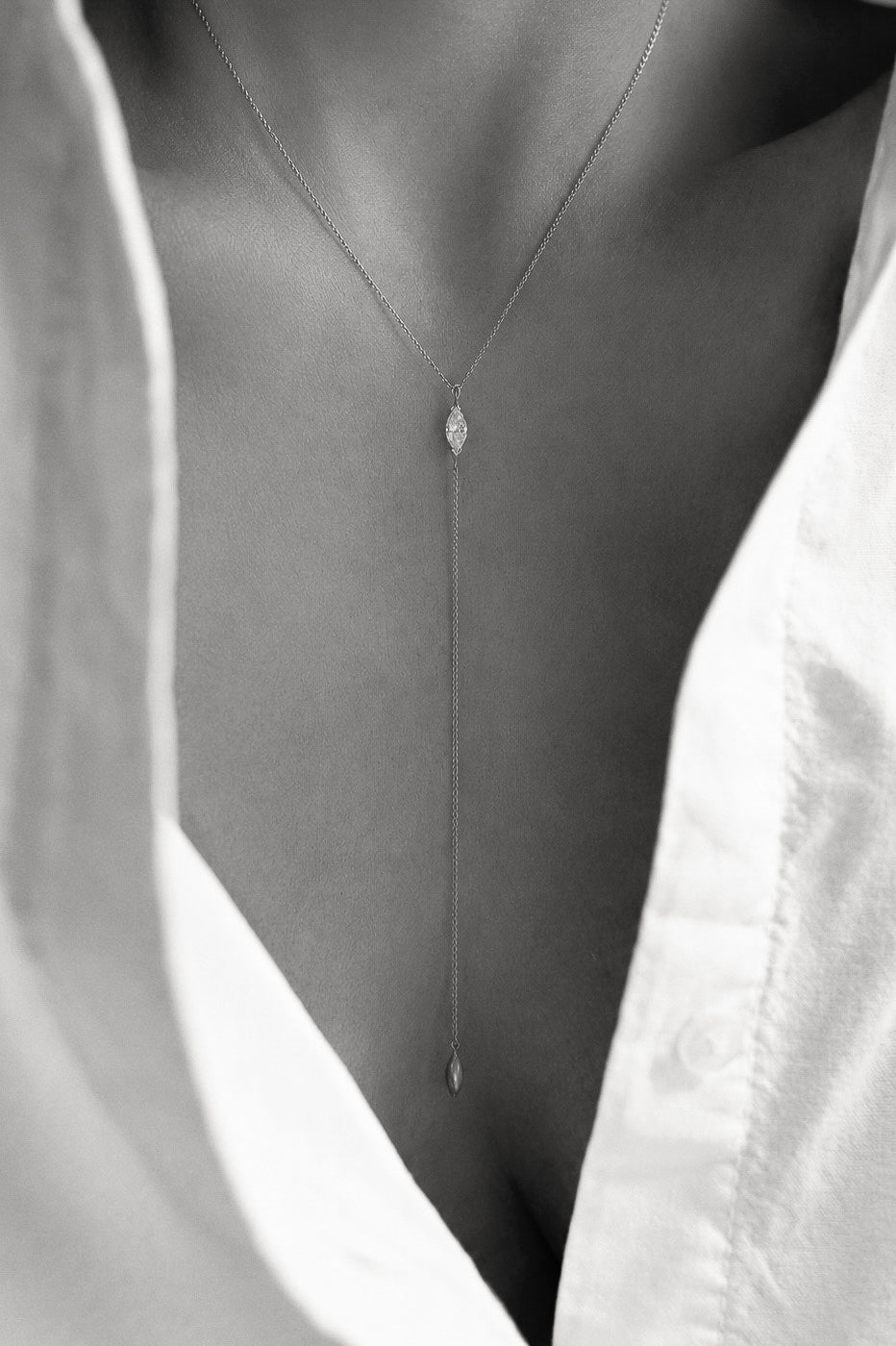 Élise Marquise 0.35 ct Drop Diamond Gold Necklace by Orit Elhanati