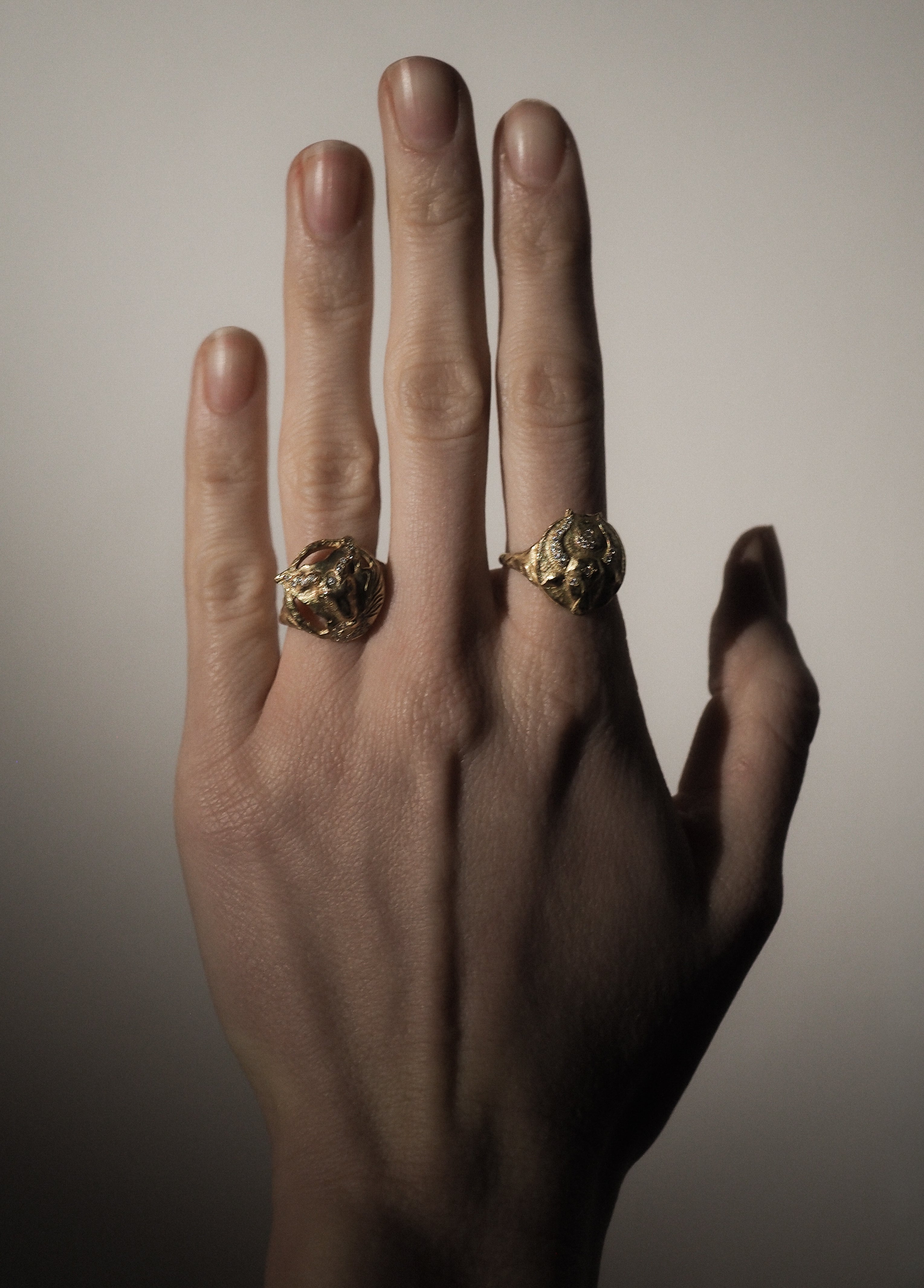 Star Sign Poetry Taurus Lux Diamond Gold Ring