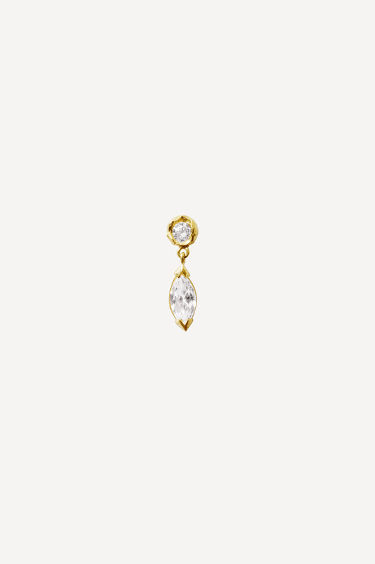 Élise Marquise 0.45 ct Diamond Gold  Drop Earring [Single] by Orit Elhanati