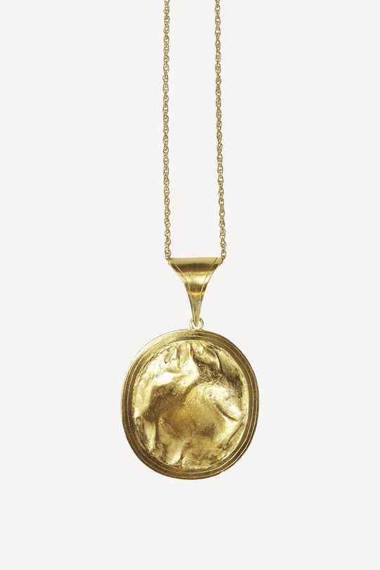 Opal Noir Grazia Nude Big  Gold Chain Necklace