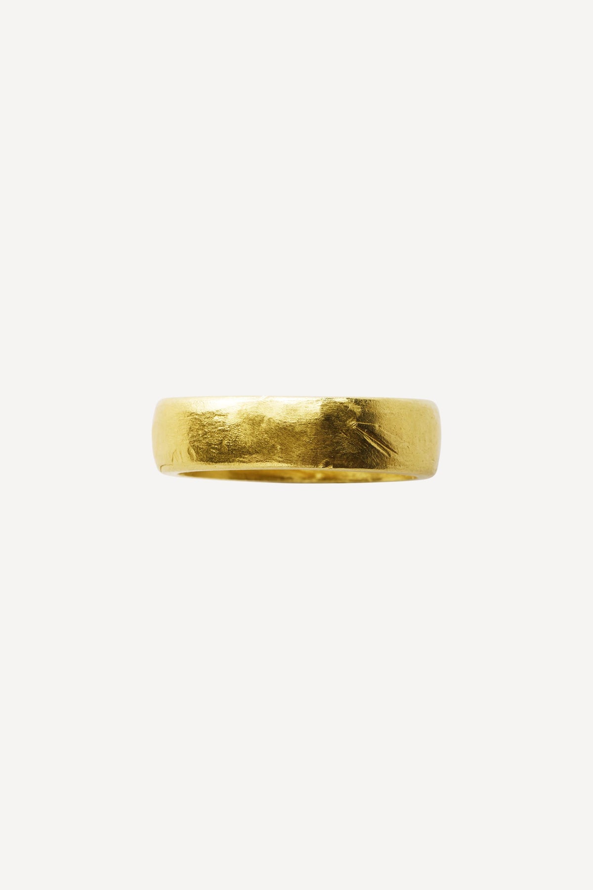 Man Classic Gold Ring - Front View | Elhanati 