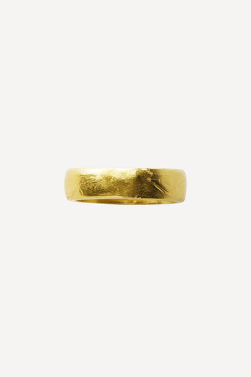 Man Classic Gold Ring - Front View | Elhanati 