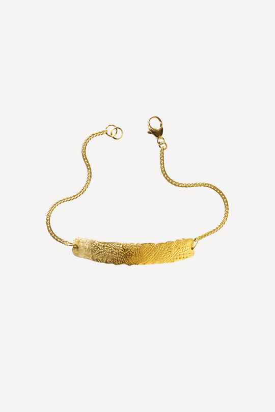 Man Mezuzah Gold Bracelet