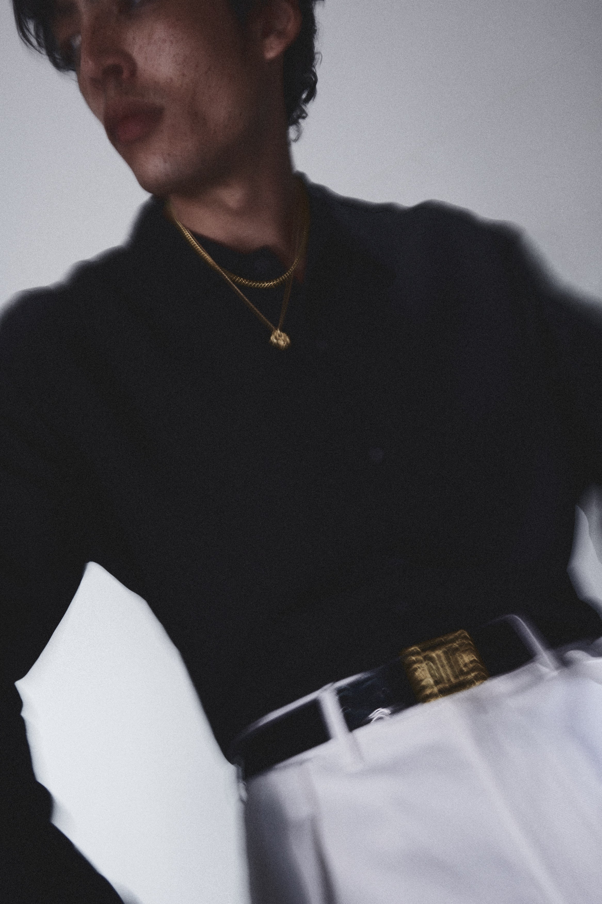 Man Rock Medium Gold Necklace