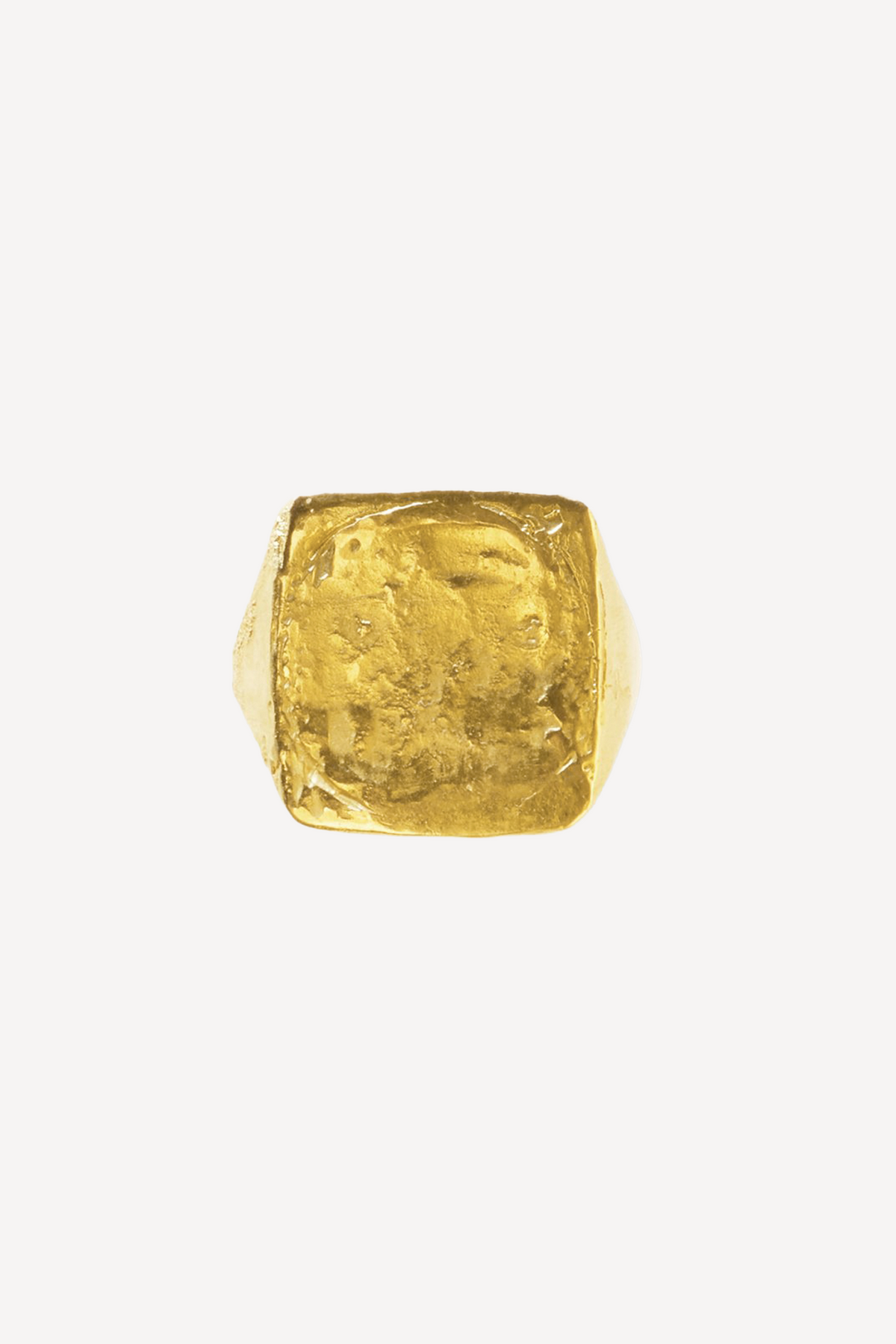 Man Tokyo Nude Gold Ring - Front View | Elhanati 