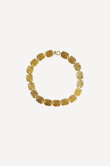 Roxy Mezuzah Feather Full Gold Bracelet