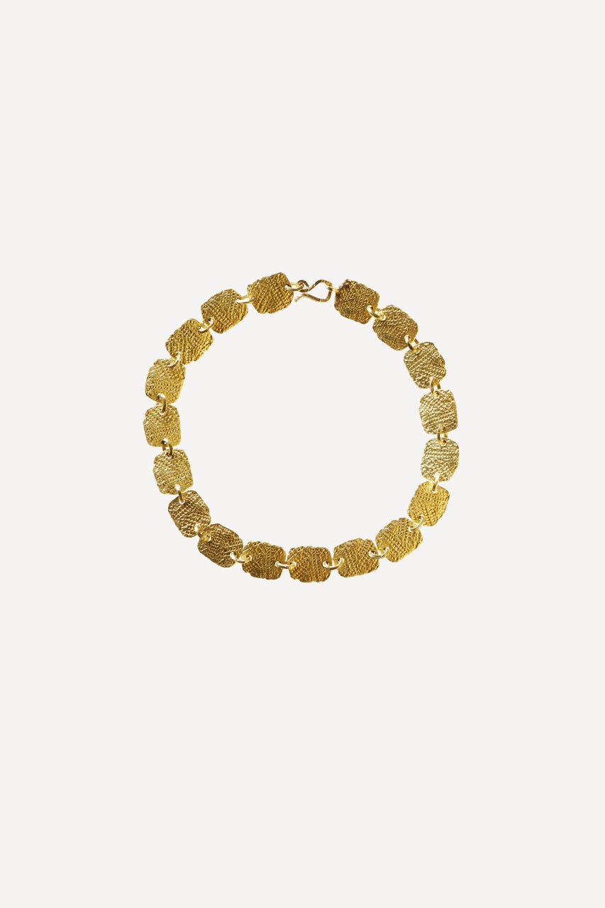 Roxy Mezuzah Feather Full Gold Bracelet