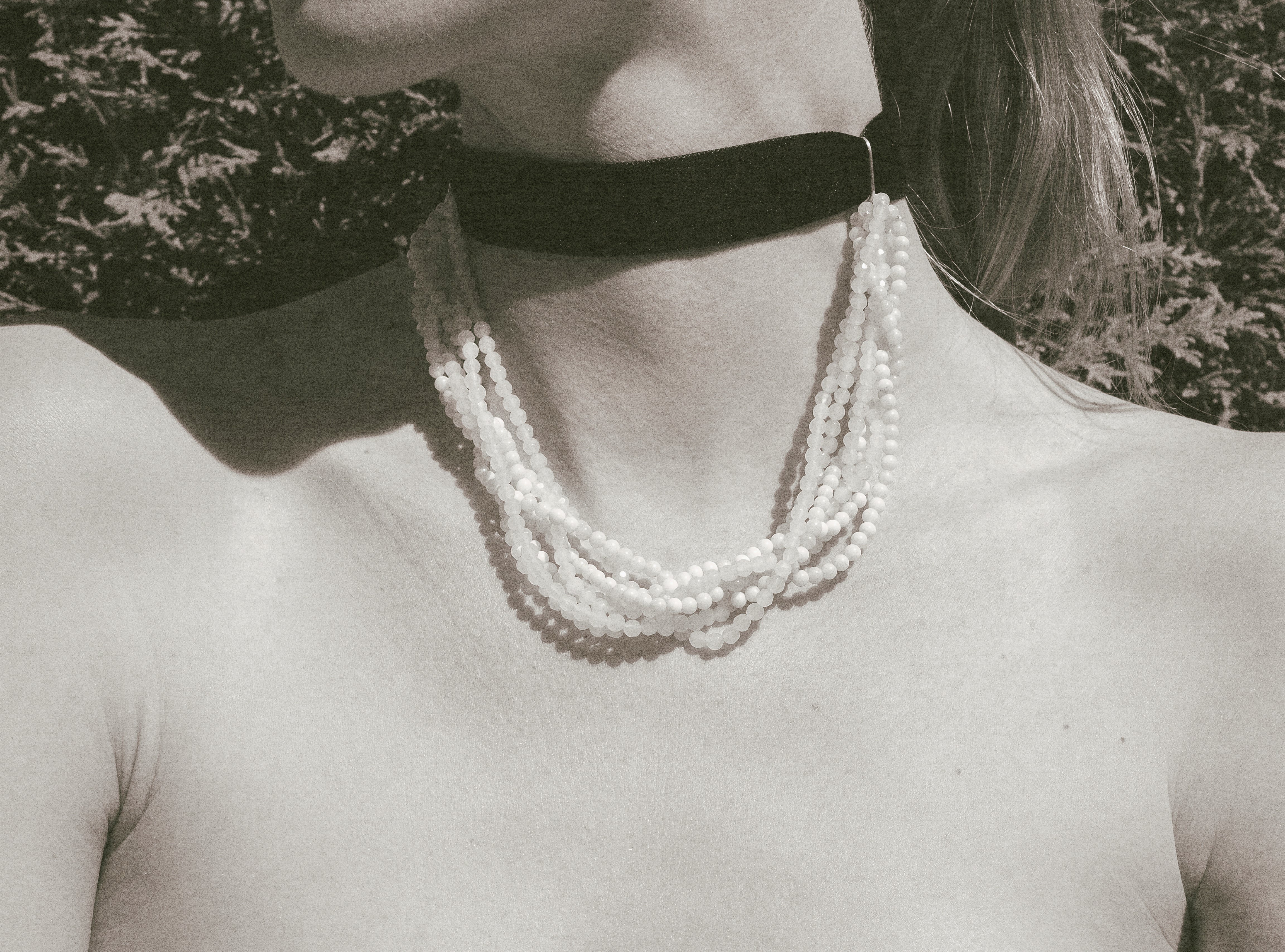 Opal Noir Polina Opal and Moonstone Gold Choker