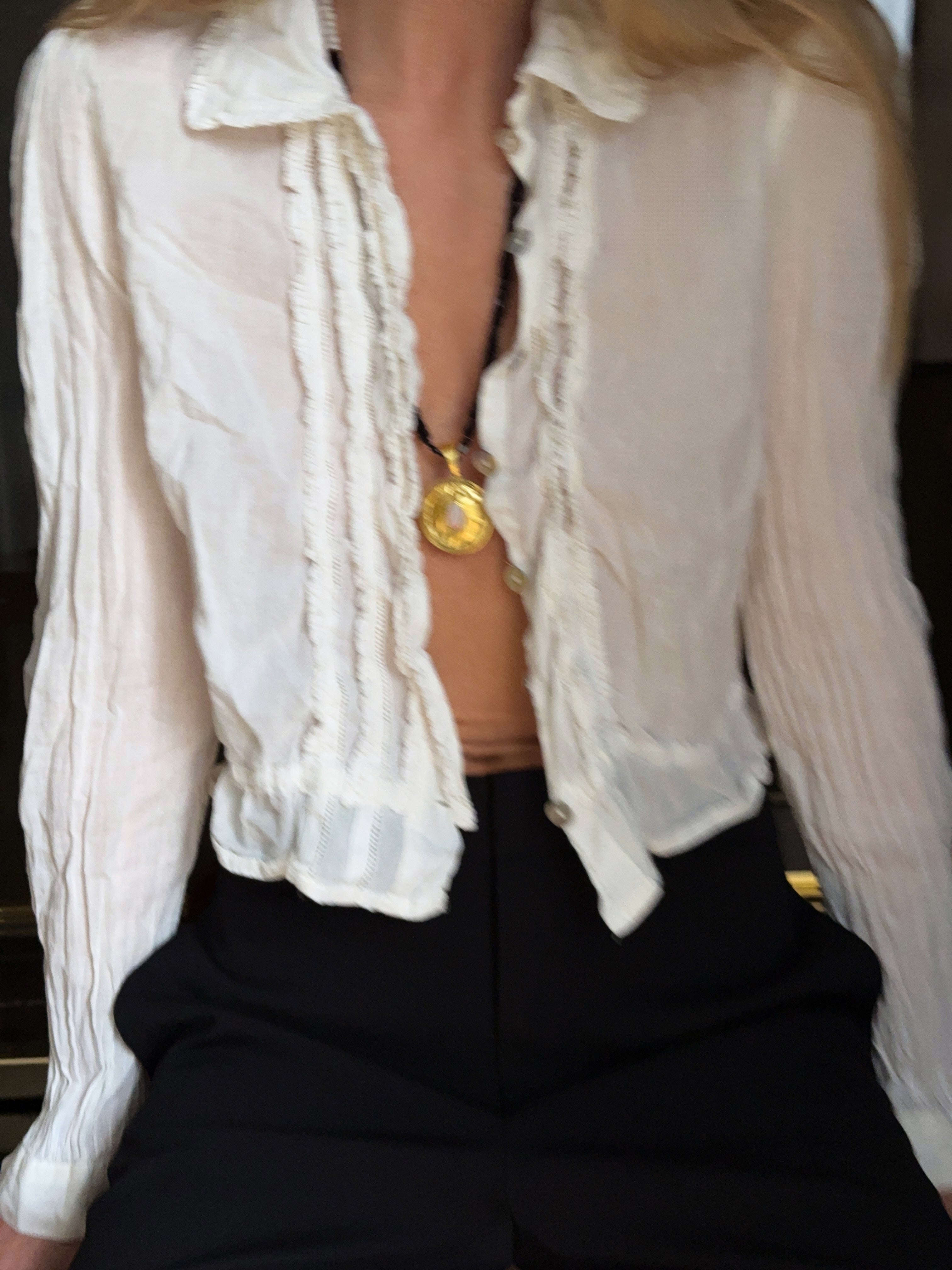 Opal Noir Constanza Big Onyx and Opal Chain Necklace