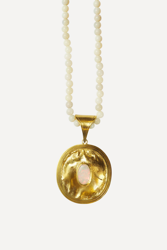 Opal Noir Constanza Big Opal Chain Necklace