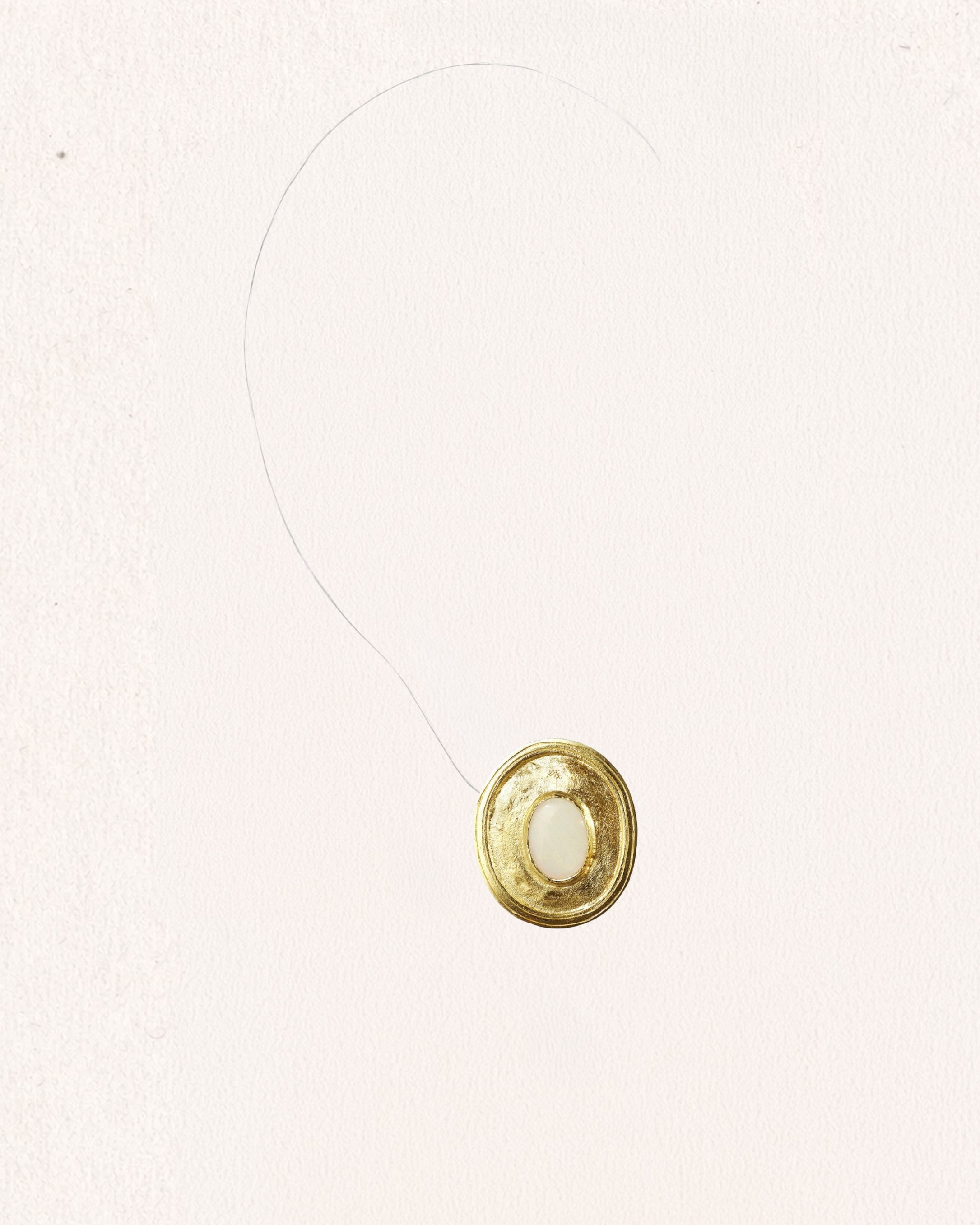 Opal Noir Constanza Small Opal Gold Earrings [Pair]