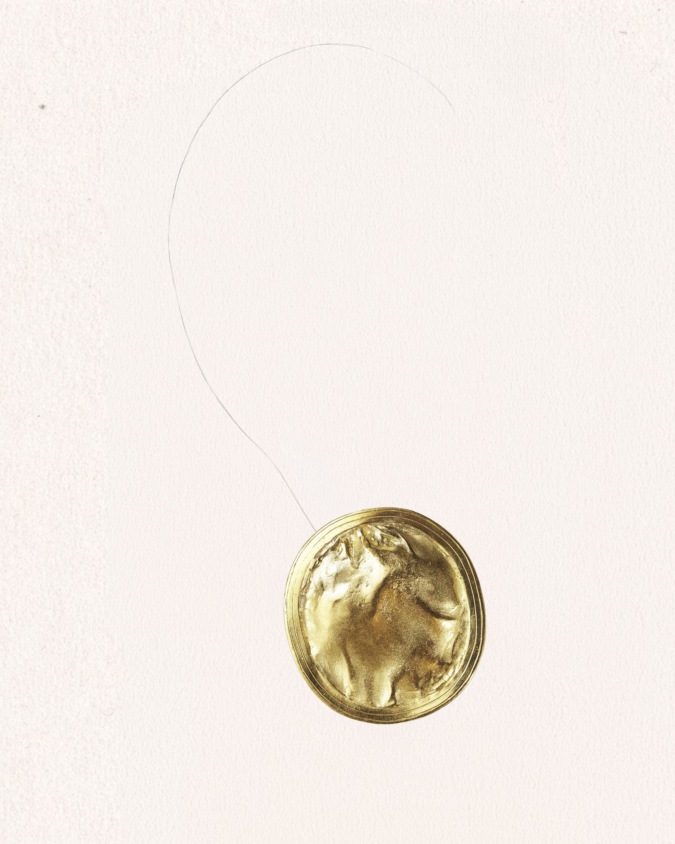 Opal Noir Grazia Nude Big Earrings [Pair]